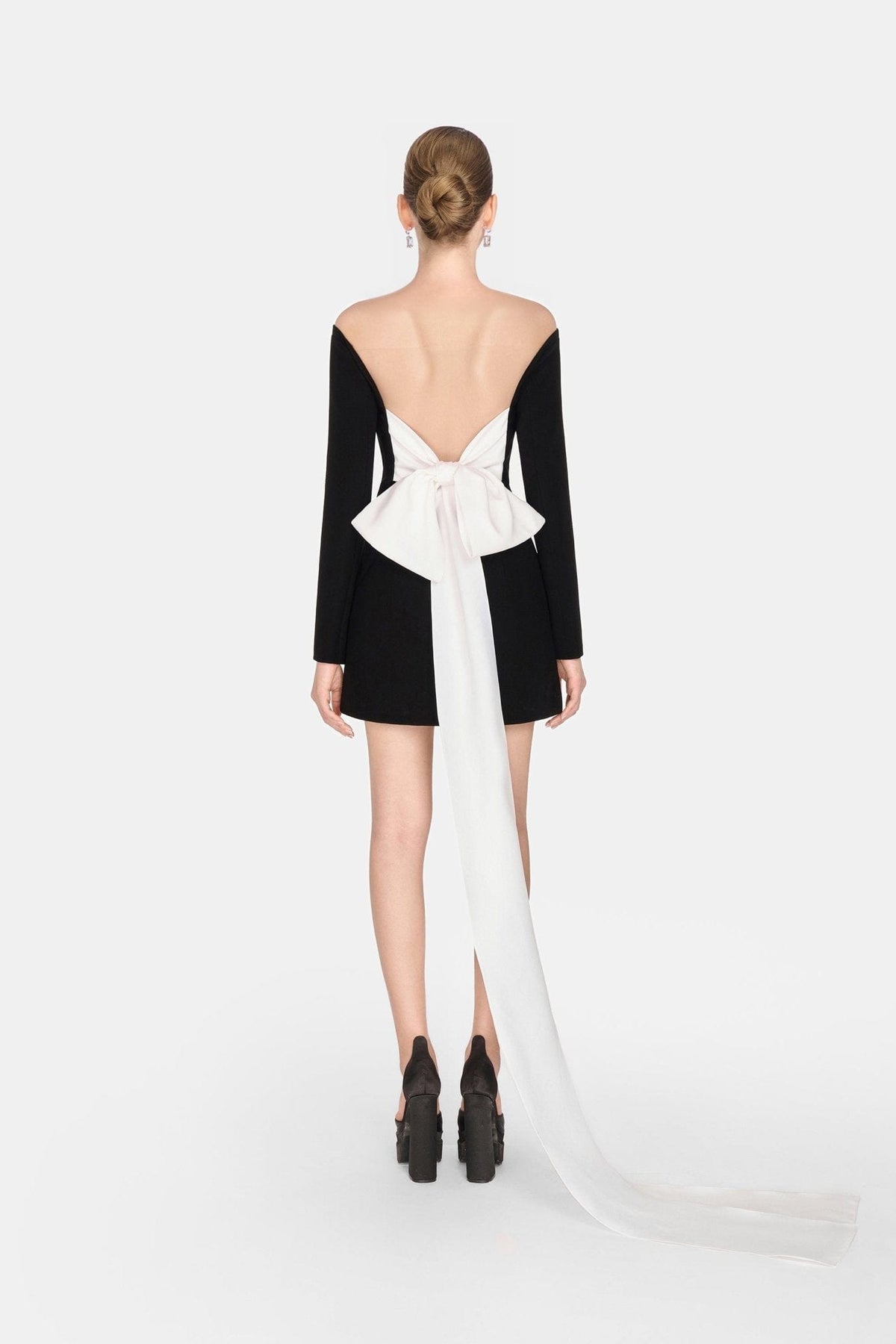 Black Bow Mini Dress by Montsand