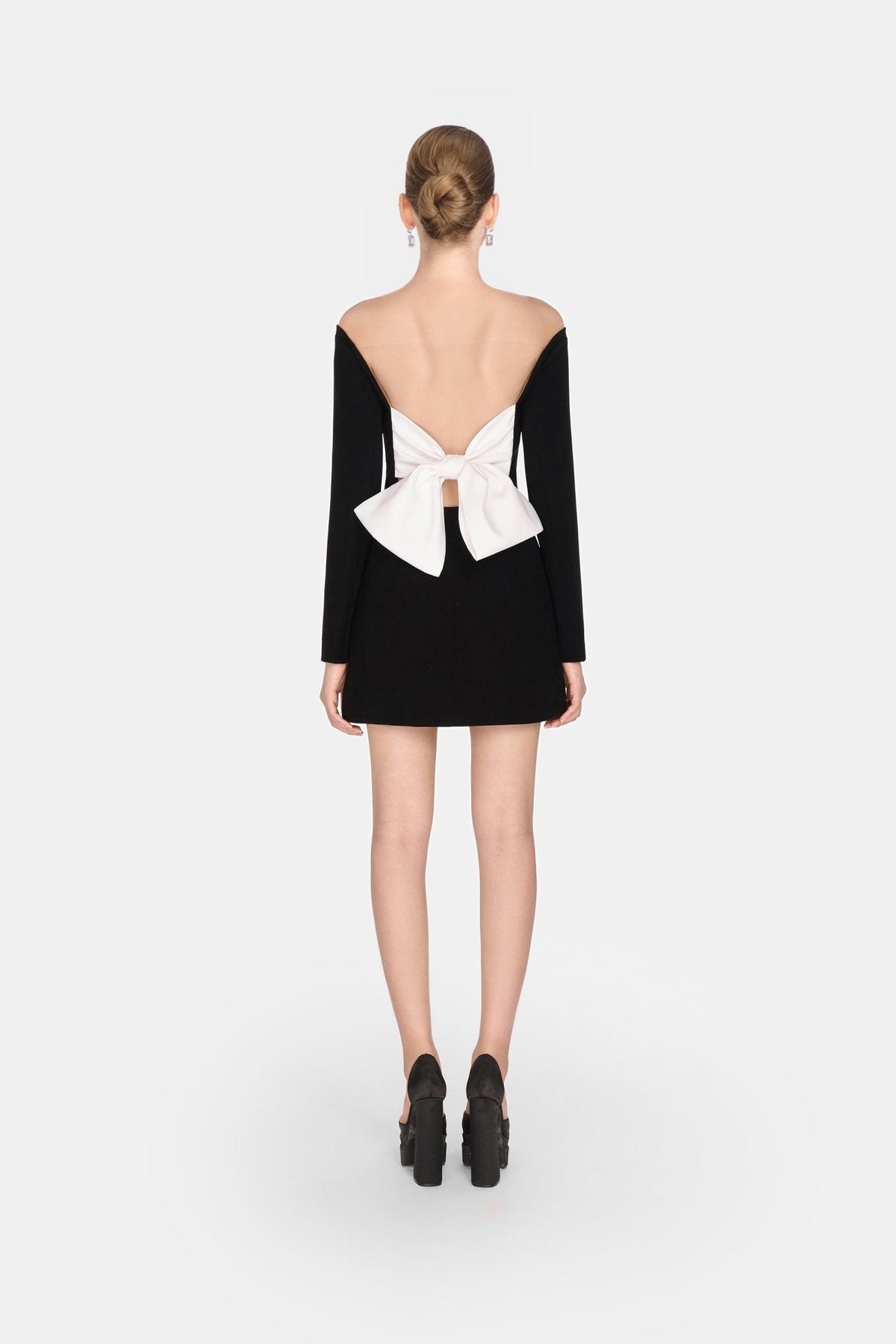 Black Bow Mini Dress by Montsand