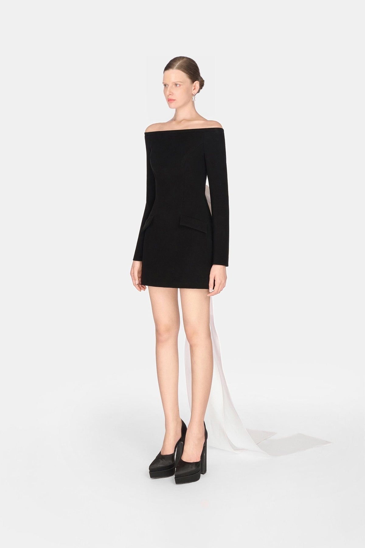 Black Bow Mini Dress by Montsand