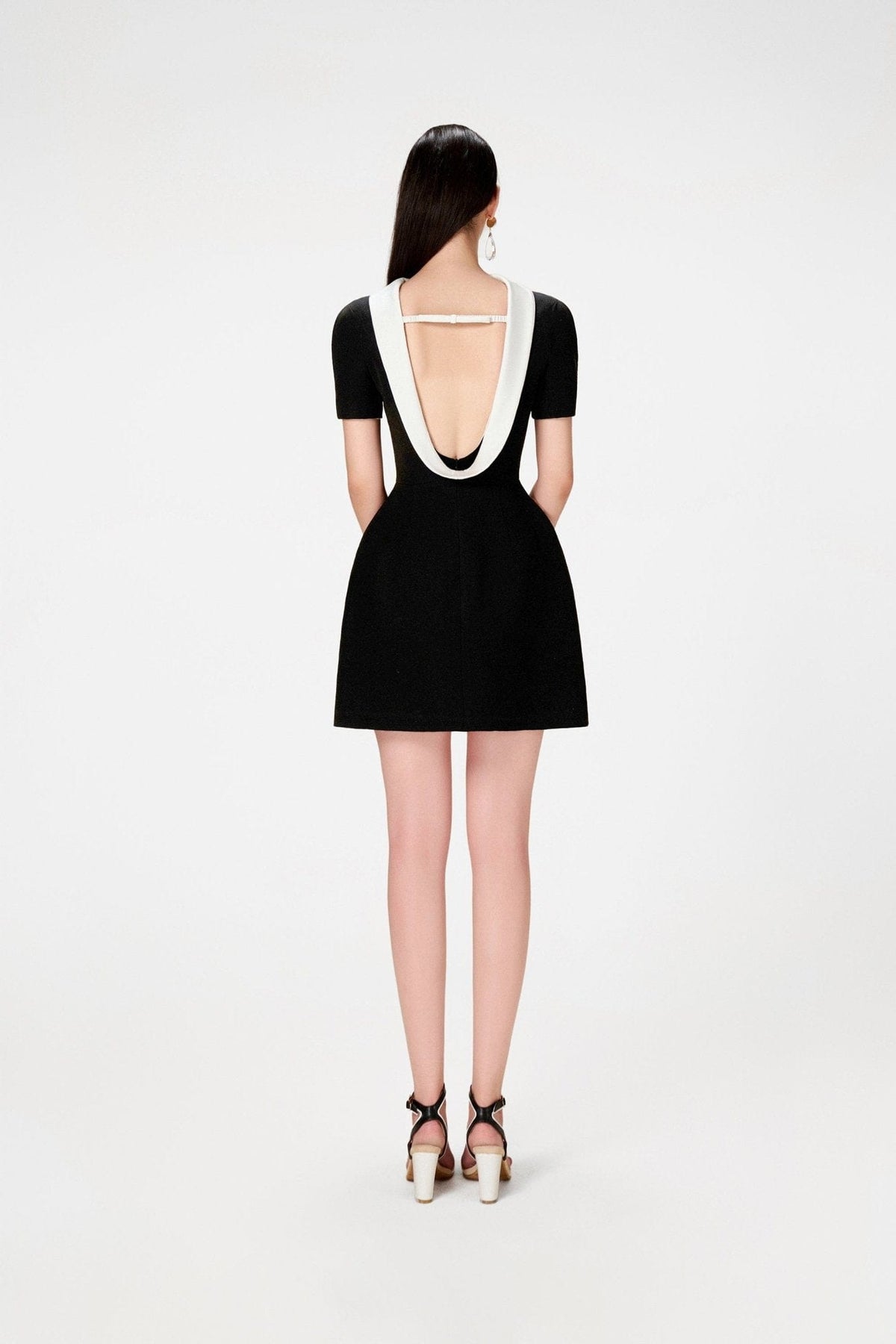 Black Cowl Neck Dress by Montsand