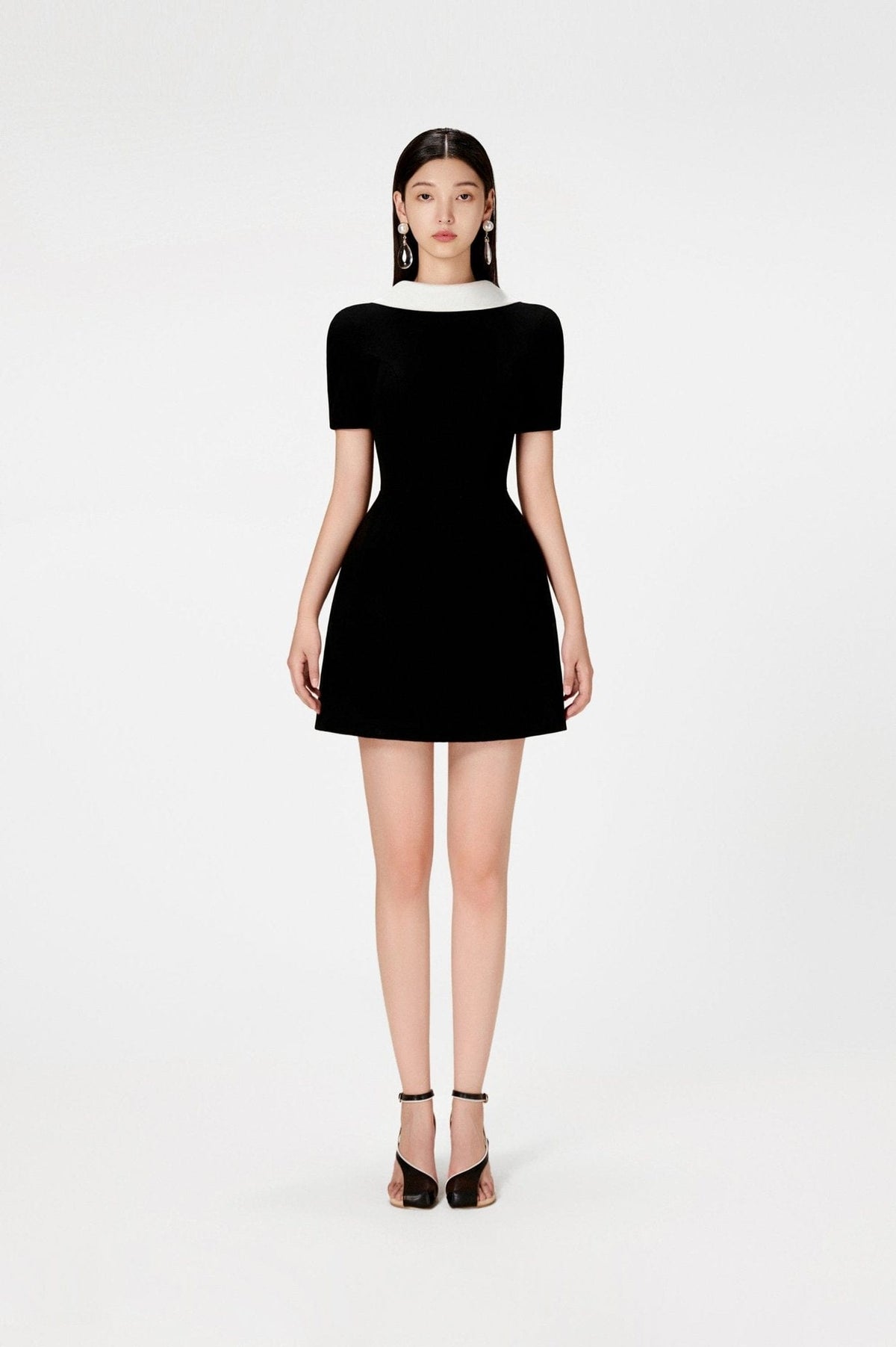 Black Cowl Neck Dress by Montsand