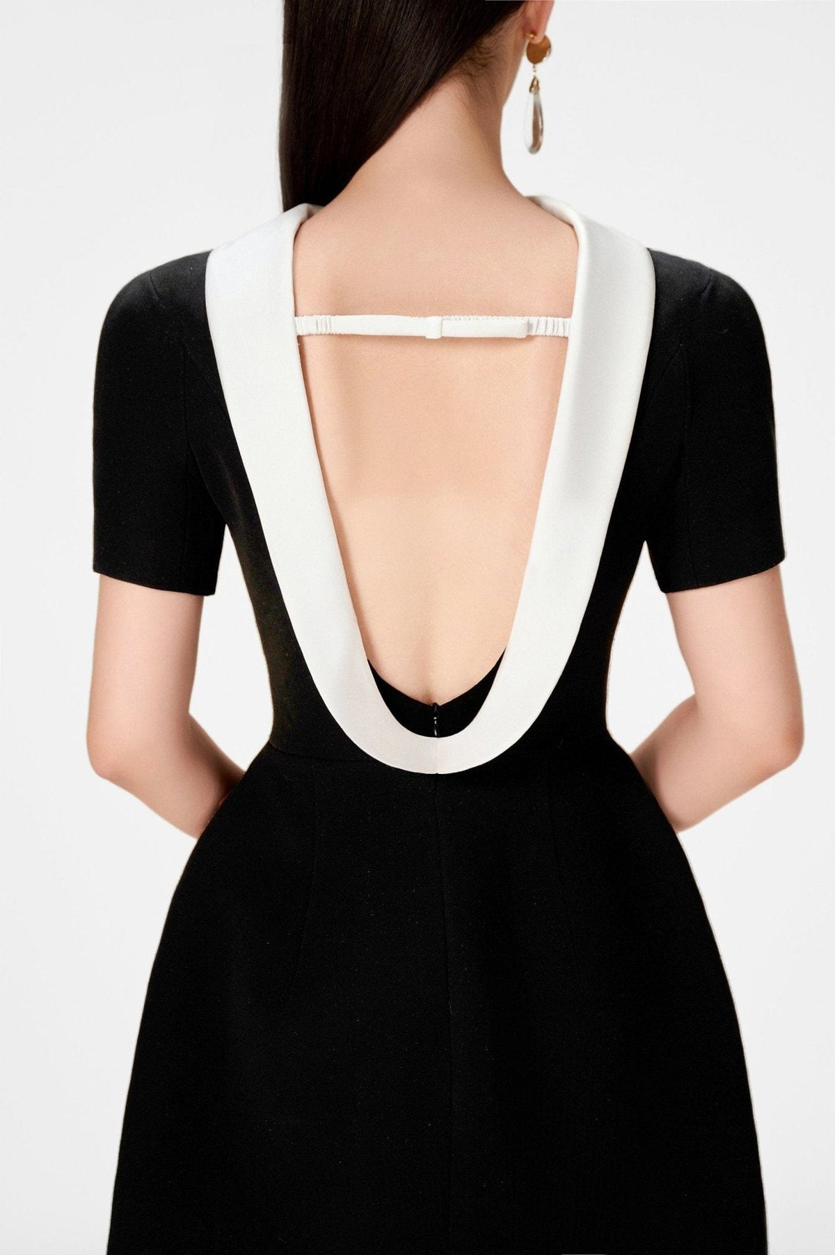 Black Cowl Neck Dress by Montsand