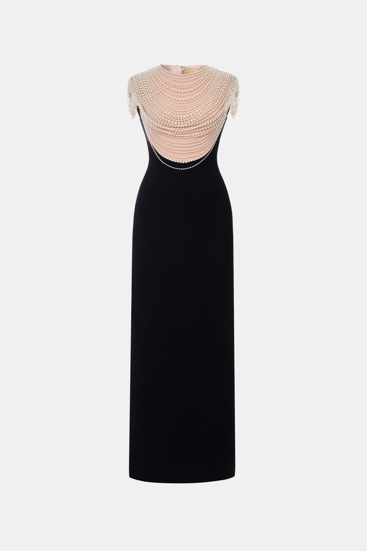 Black Lace Flower Pencil Dress by Montsand