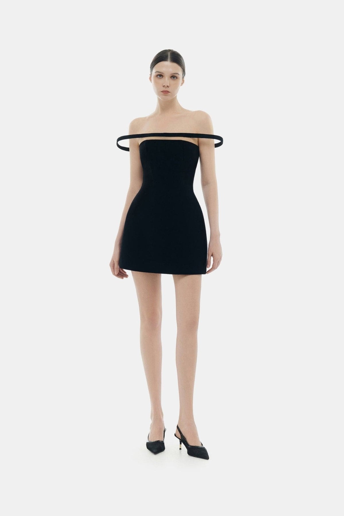 Black Orbit Mini Dress by Montsand