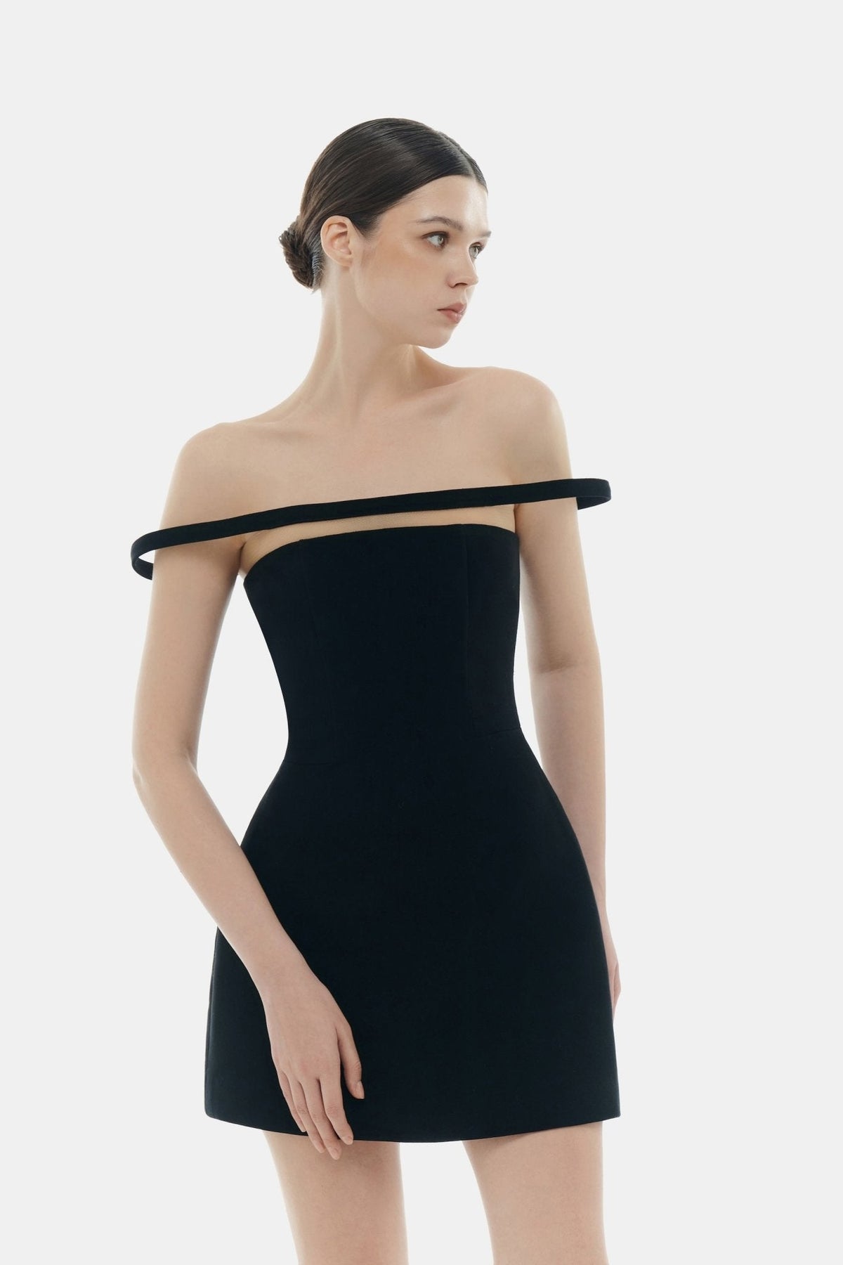Black Orbit Mini Dress by Montsand