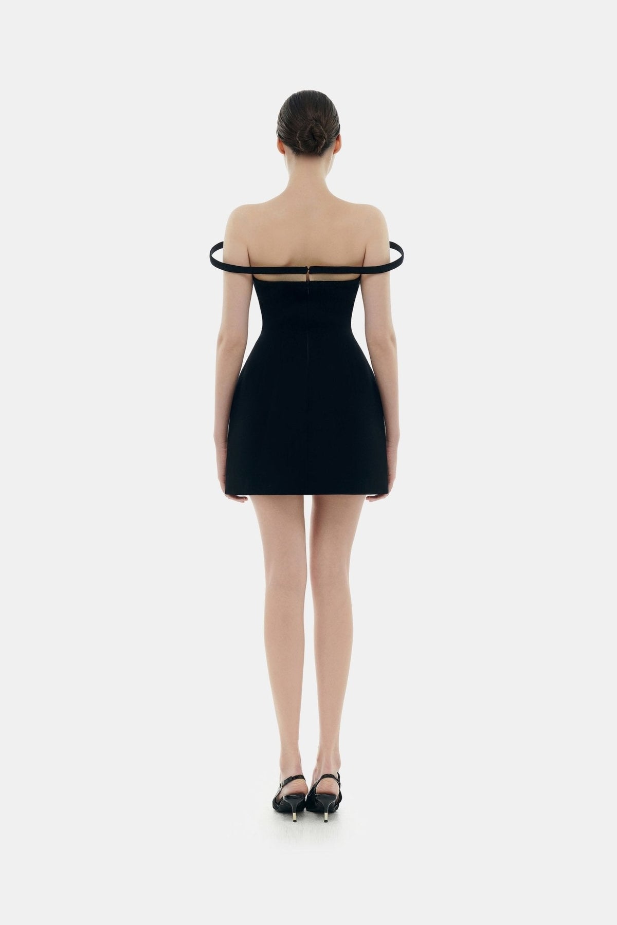 Black Orbit Mini Dress by Montsand