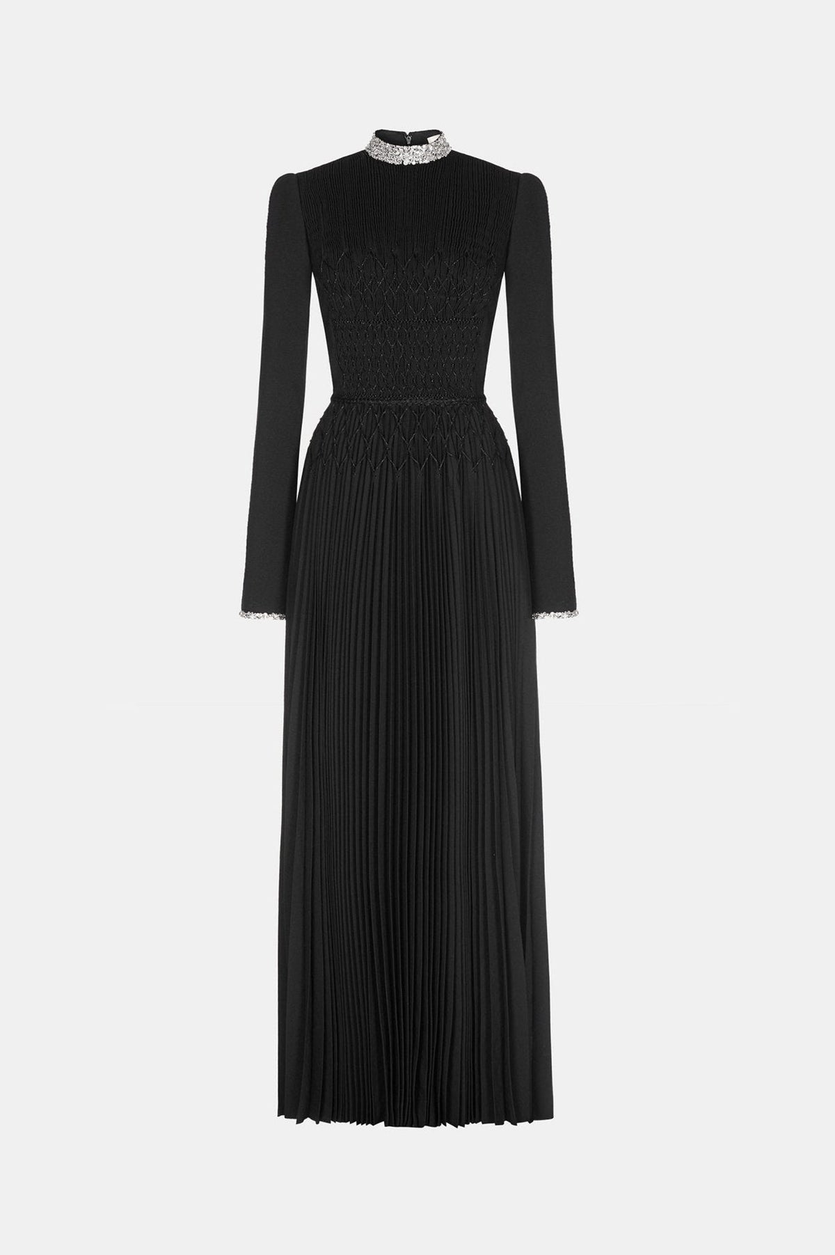 Black Smocked Dress by Montsand