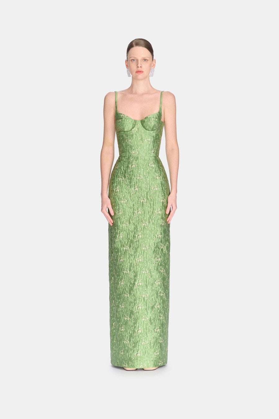 Brocade Bamboo Maxi Dress