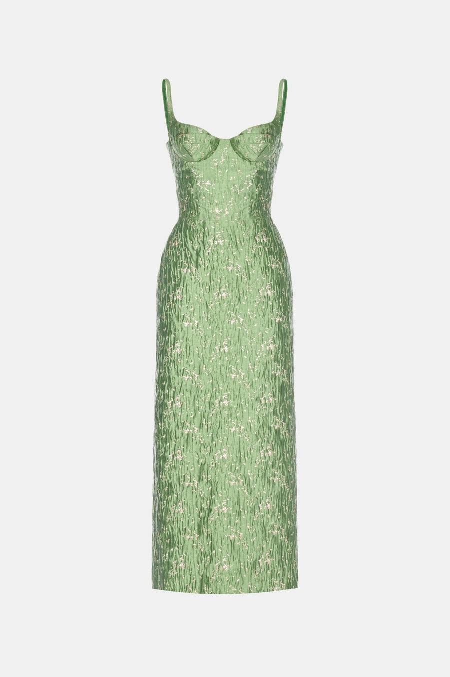 Brocade Bamboo Midi Dress
