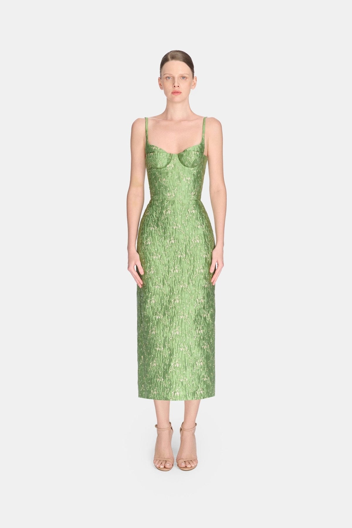 Brocade Bamboo Midi Dress by Montsand