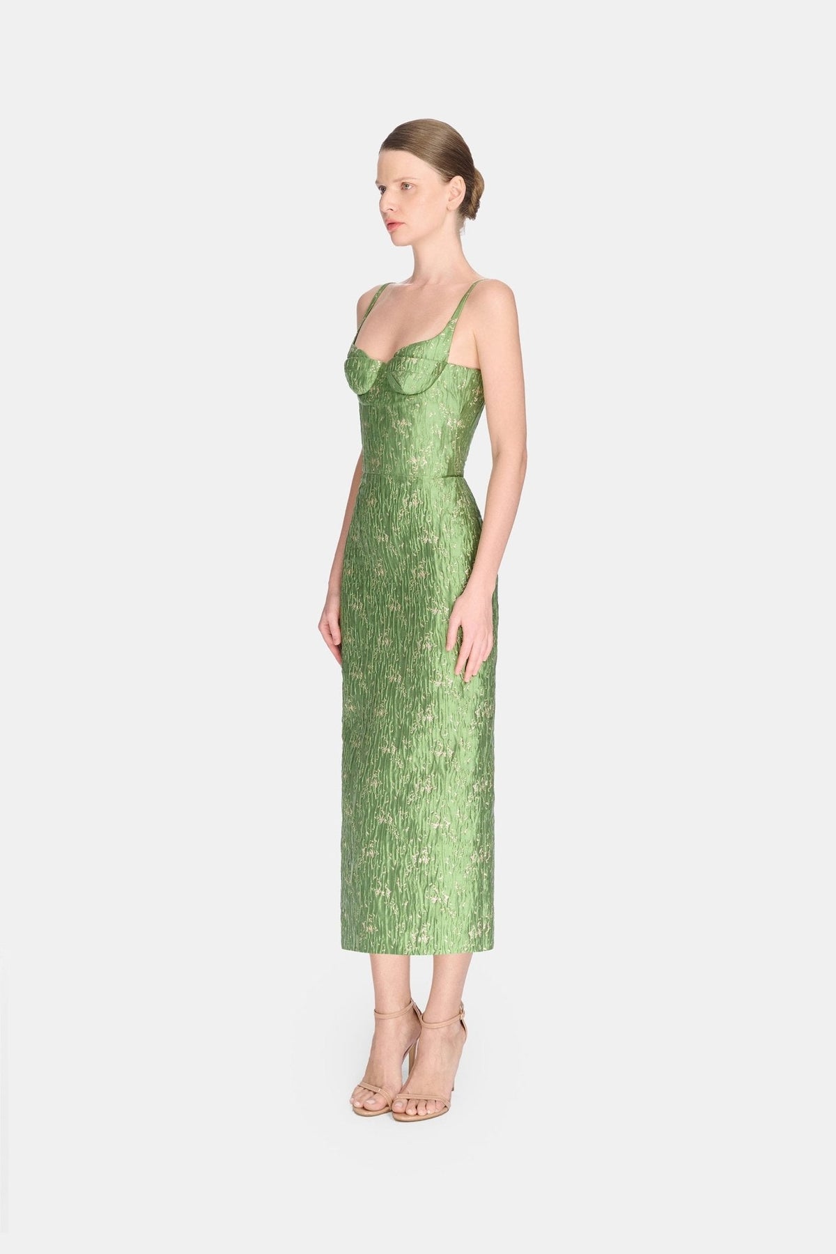 Brocade Bamboo Midi Dress by Montsand