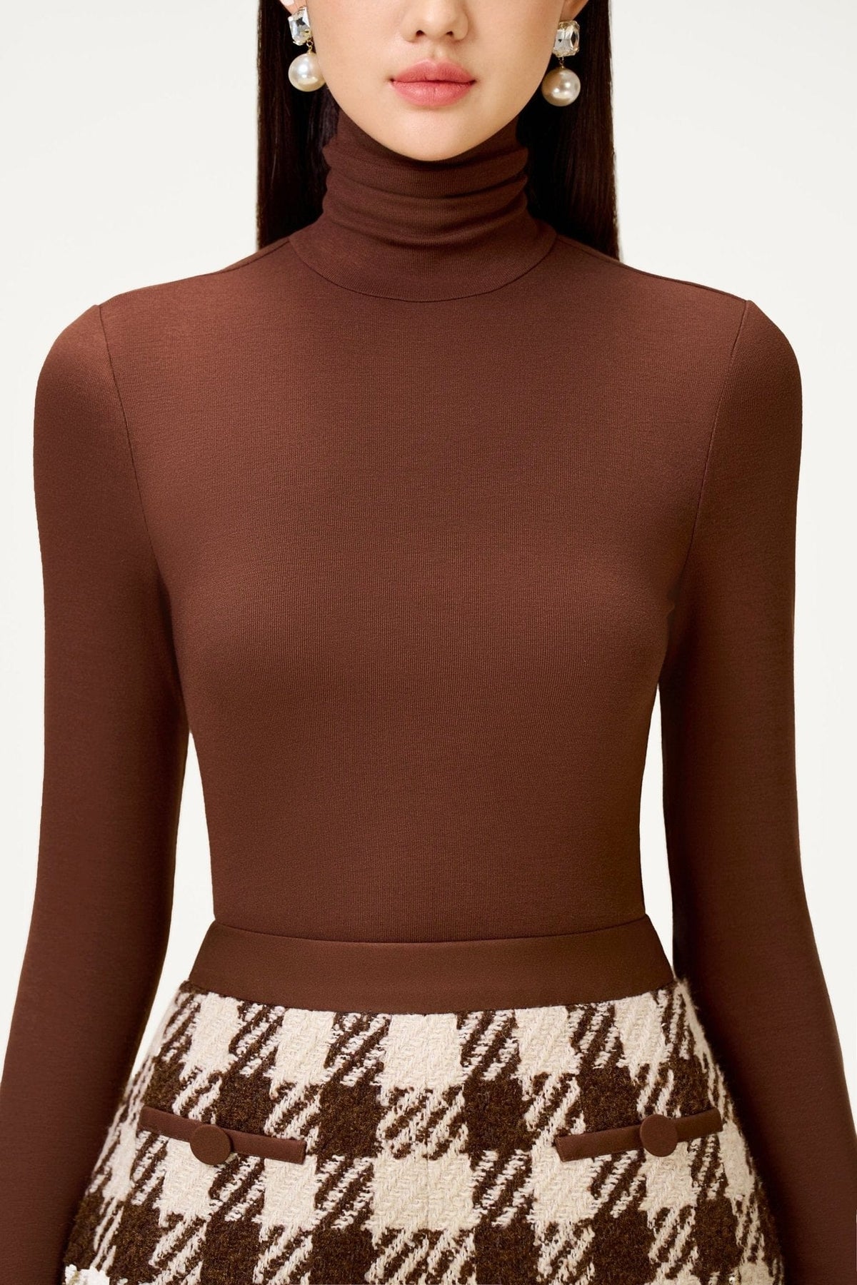 Brown Jersey Bodysuit by Montsand