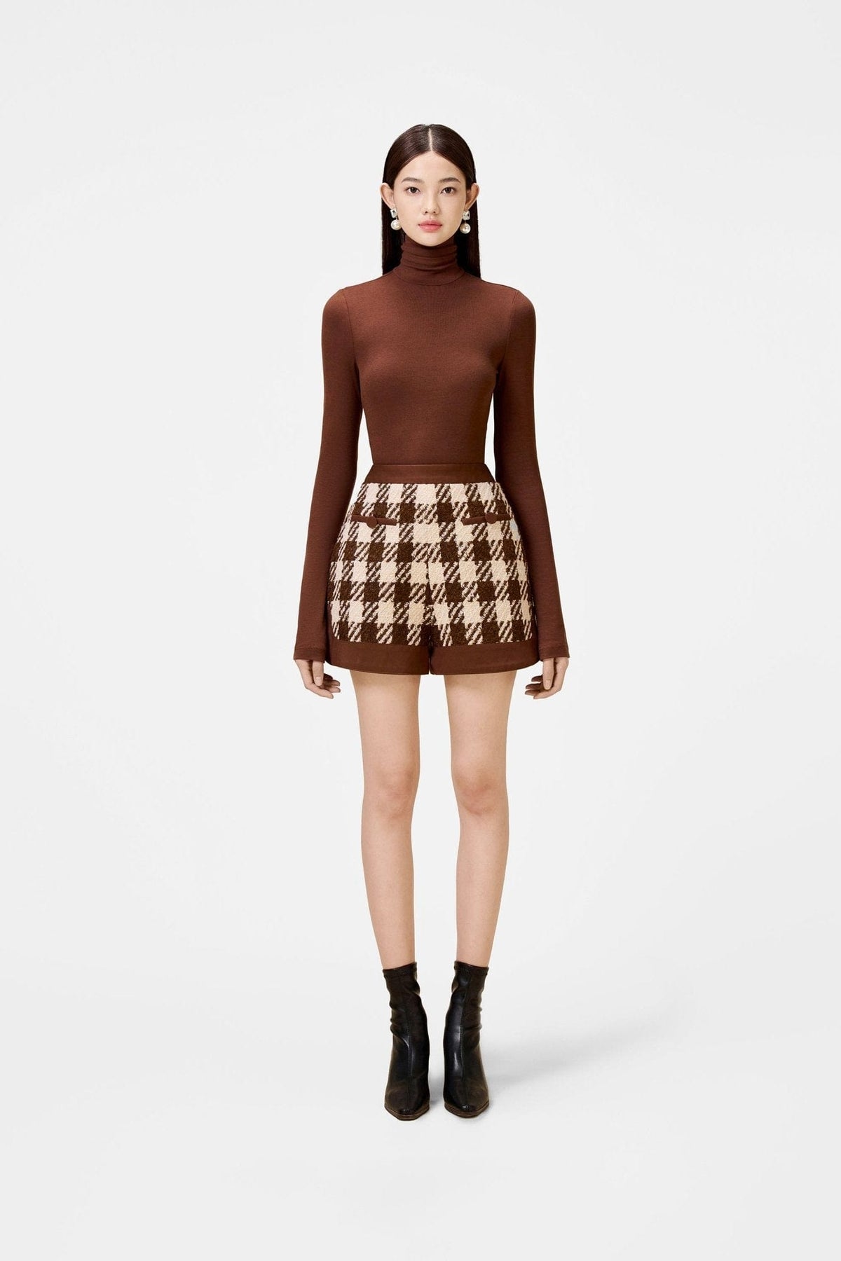 Brown Jersey Bodysuit by Montsand