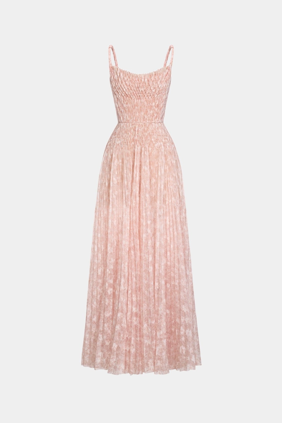 Brown Pleated Maxi Dress by Montsand