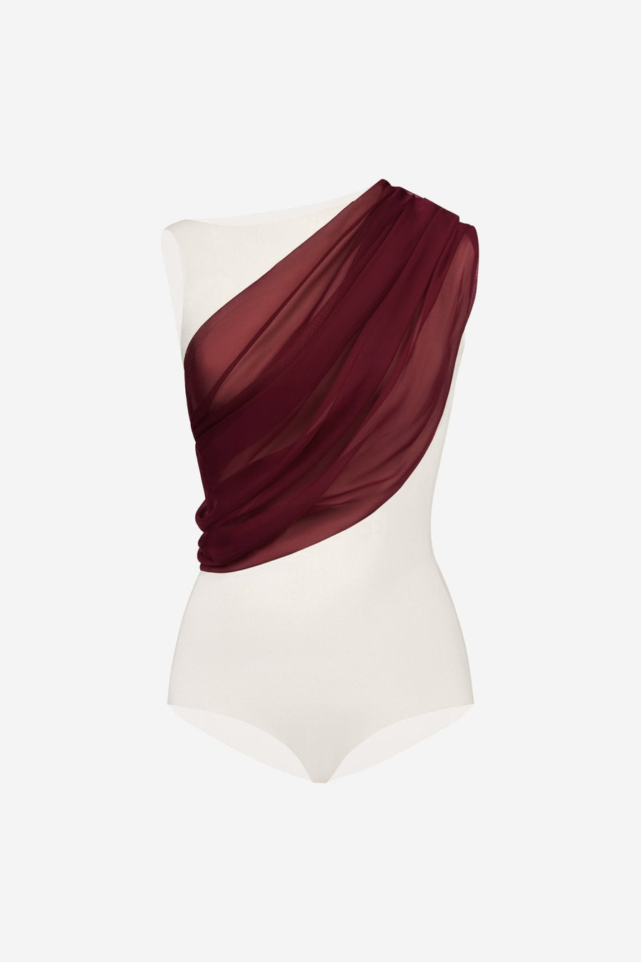 Burgundy Draped Top