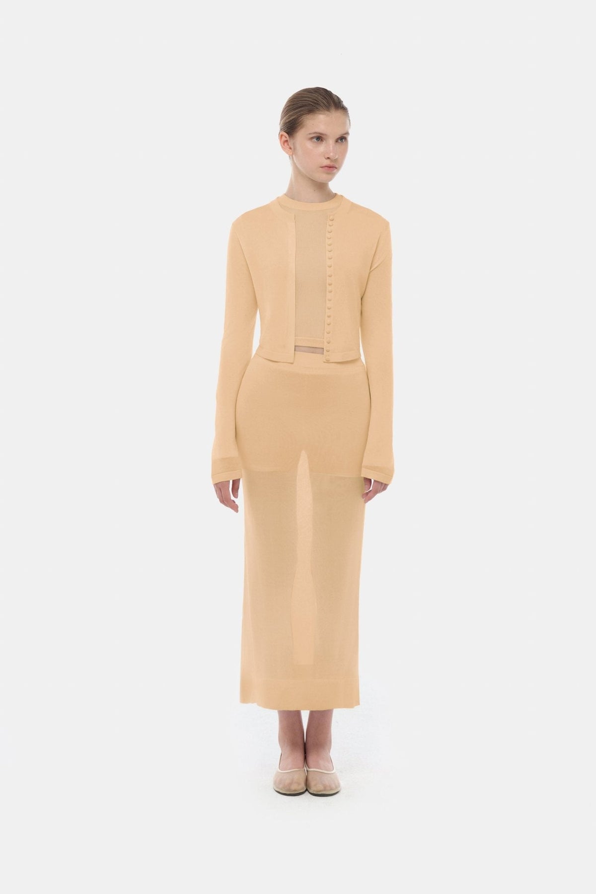 Camel Long Sleeve Top by Montsand
