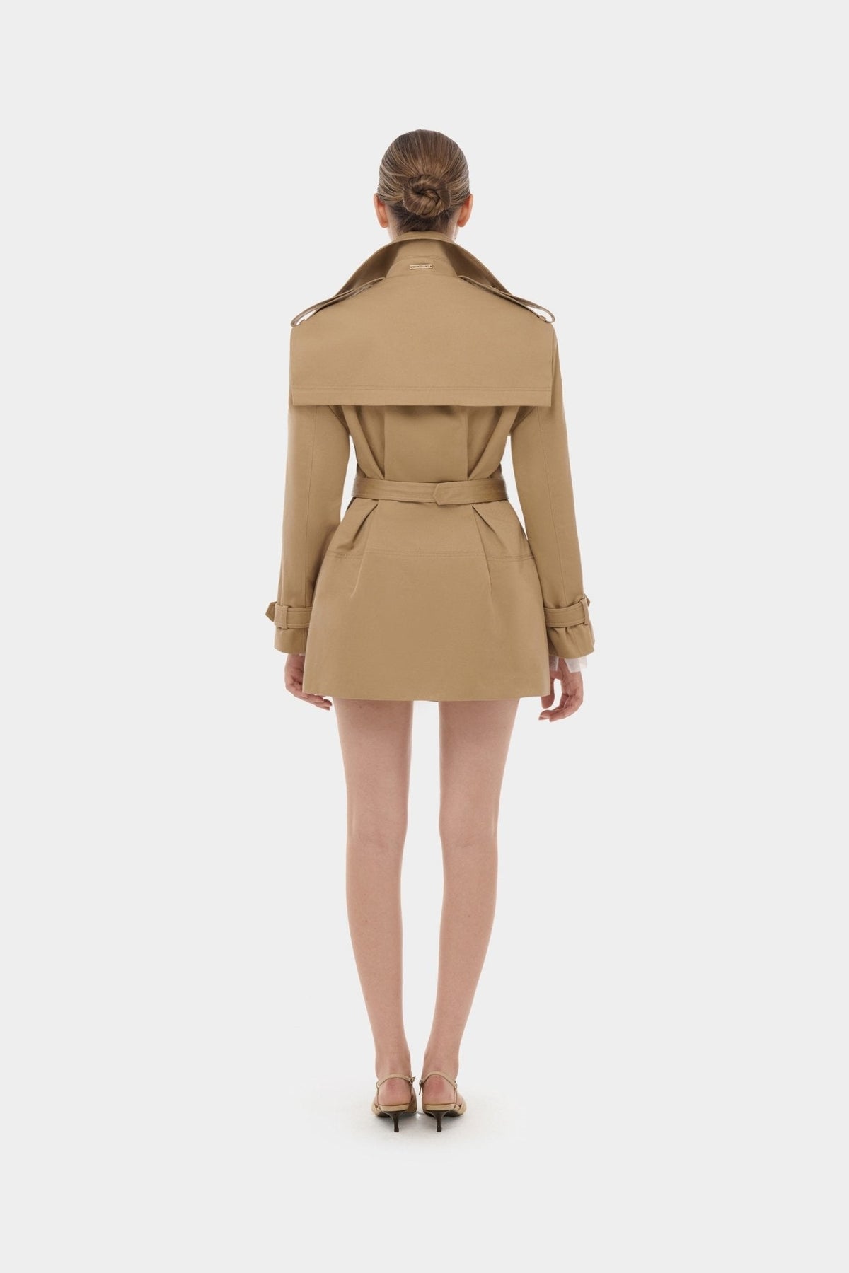 Camel Trench Dress by Montsand