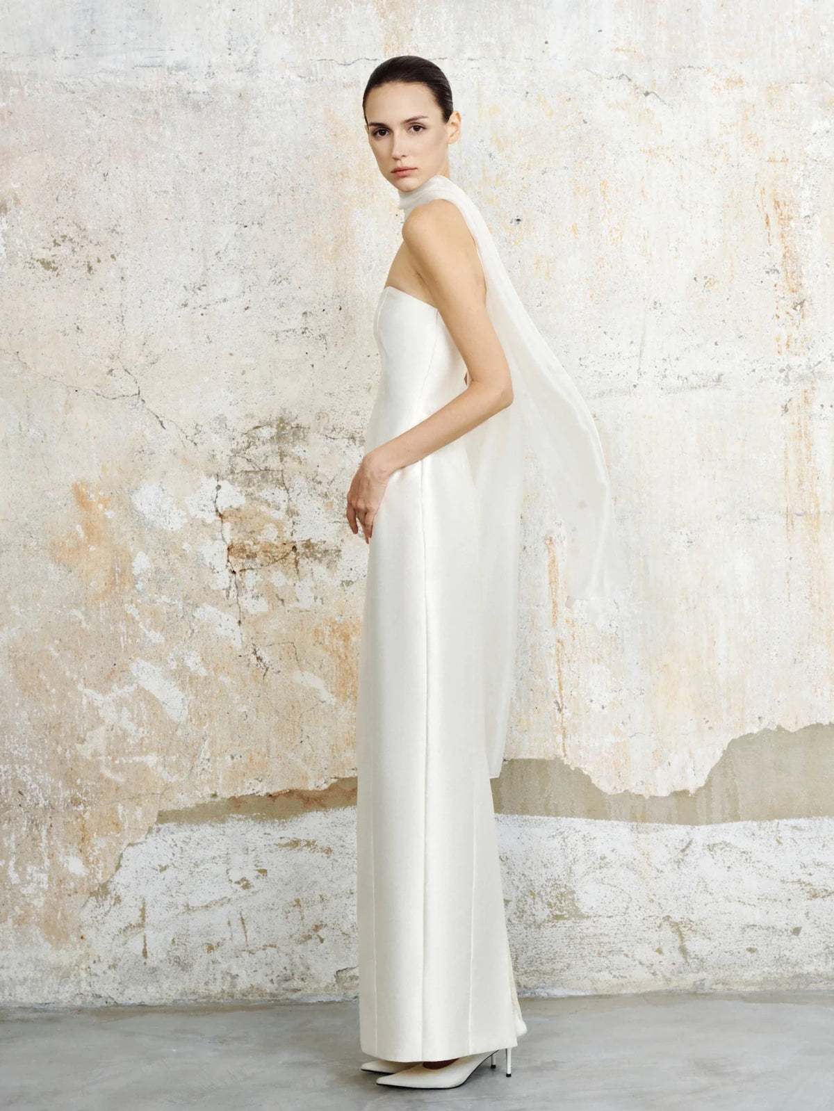 Camille Strapless Taffeta Maxi by COCOSIN