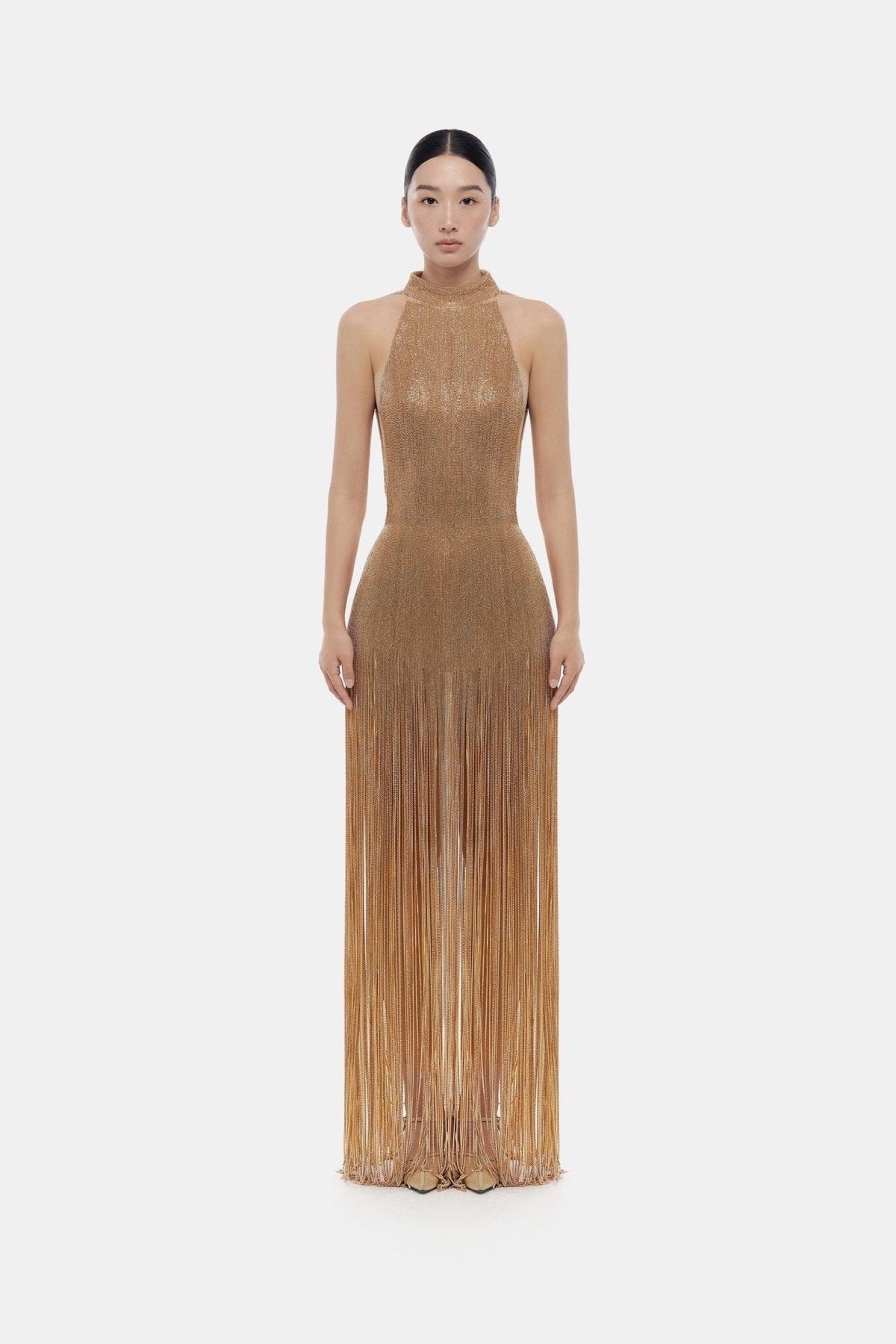 Champagne Crystalized Dress by Montsand