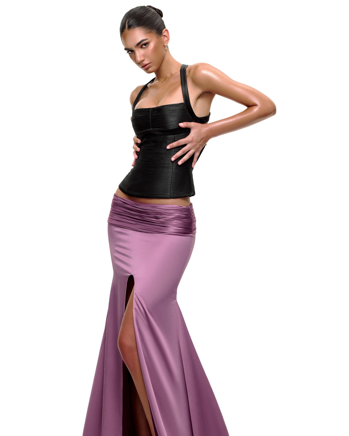 CHANTEL CORSET TOP (BLACK) by BUPBES