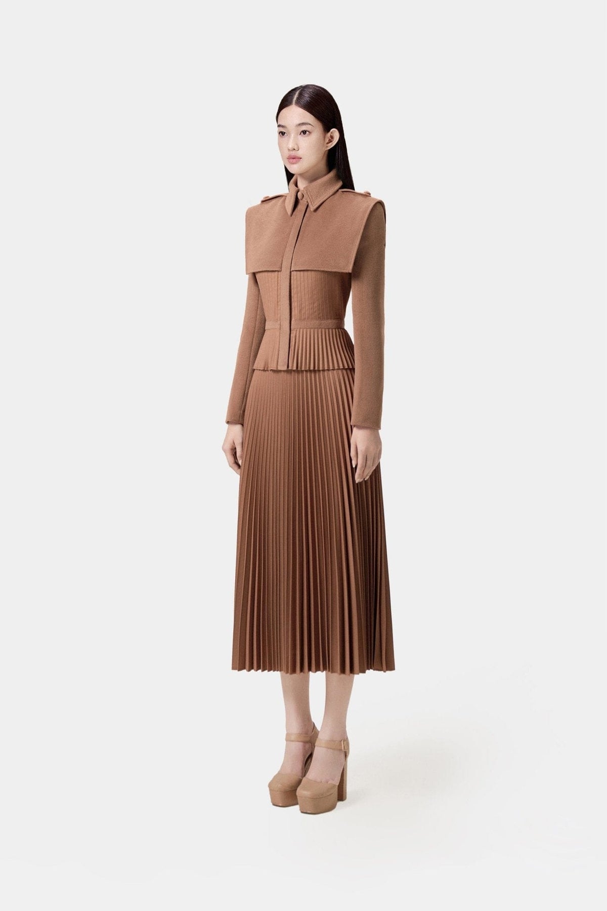 Chocolate Pleat Skirt by Montsand