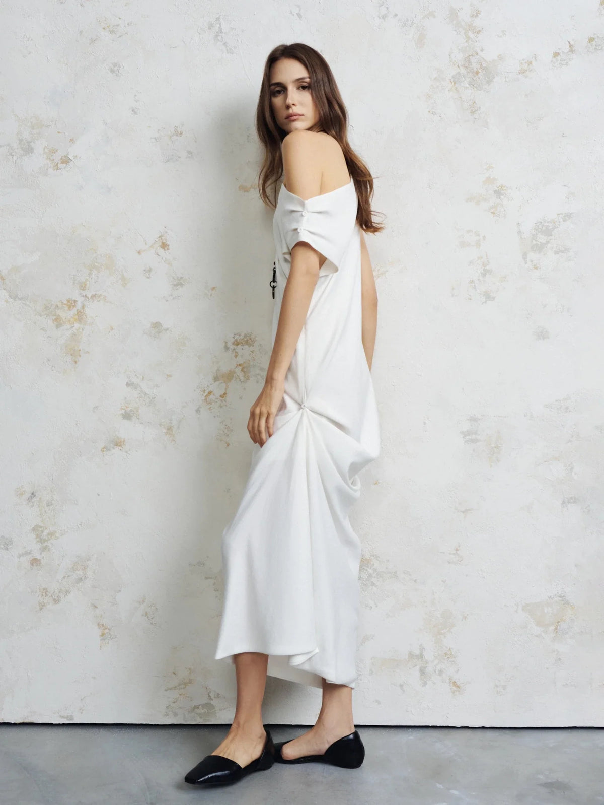 Clara Off-Shoulder Gathered Maxi by COCOSIN