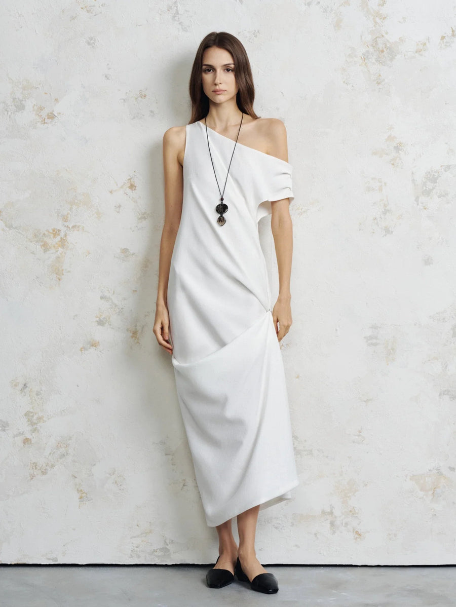 Clara Off-Shoulder Gathered Maxi