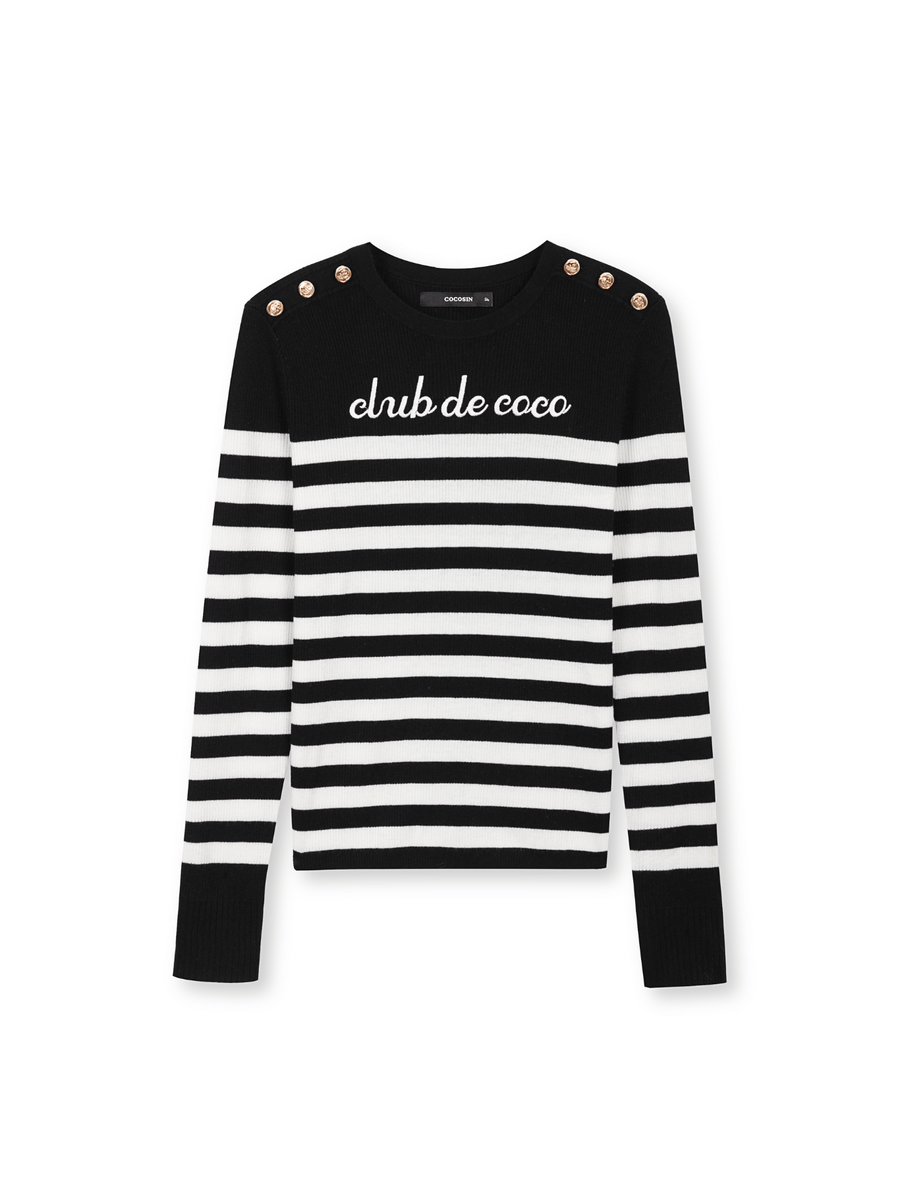 Club De Coco Striped Sweater