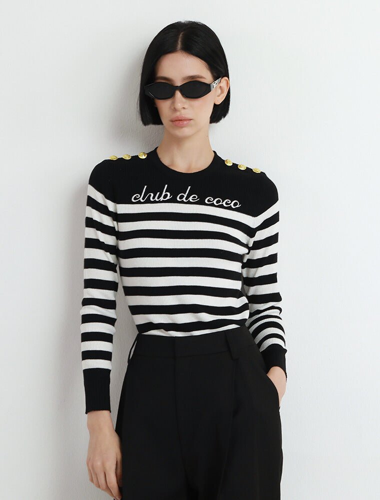Club De Coco Striped Sweater by COCOSIN