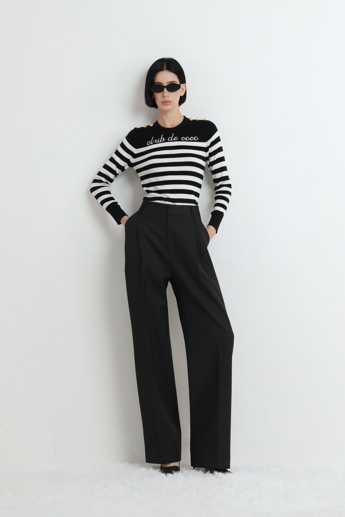 Club De Coco Striped Sweater by COCOSIN