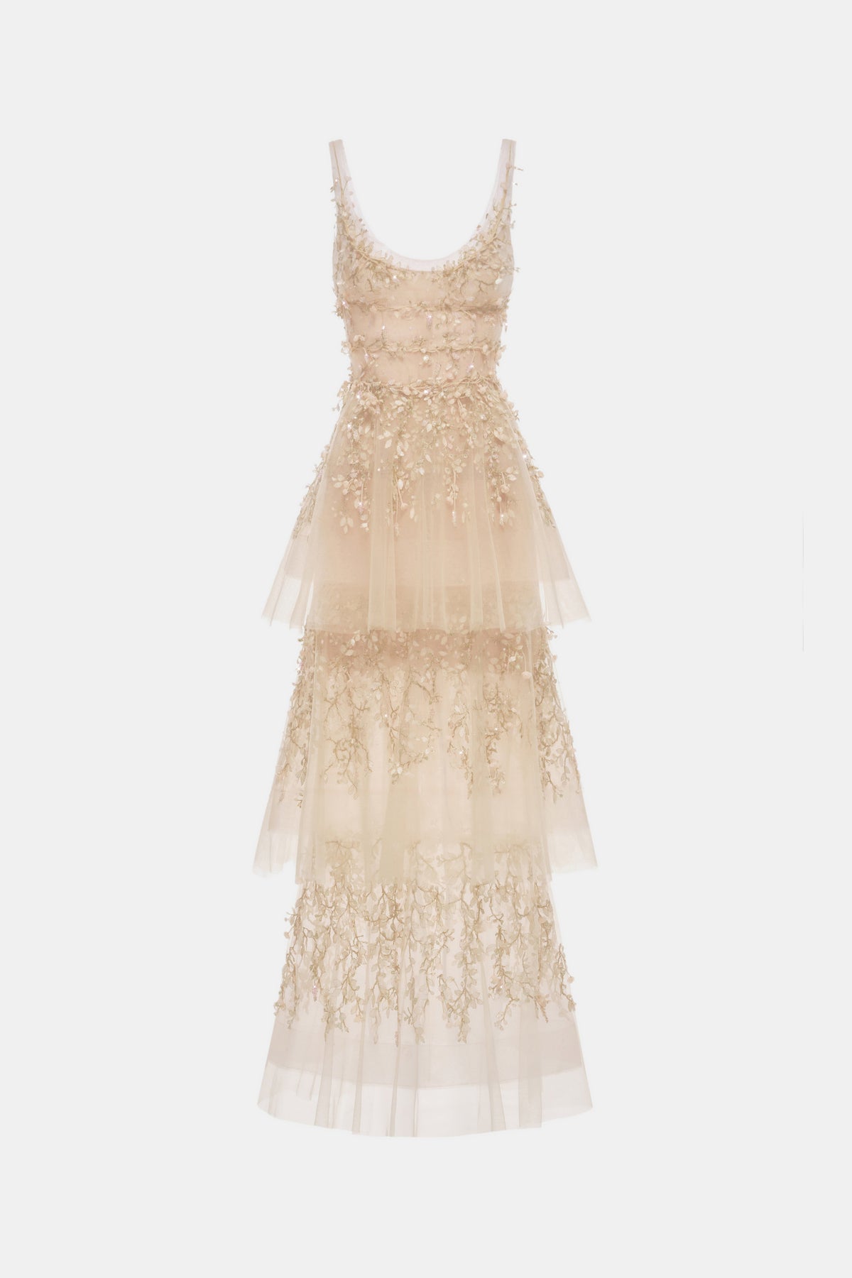 Pastel Tiered Maxi Dress by Montsand