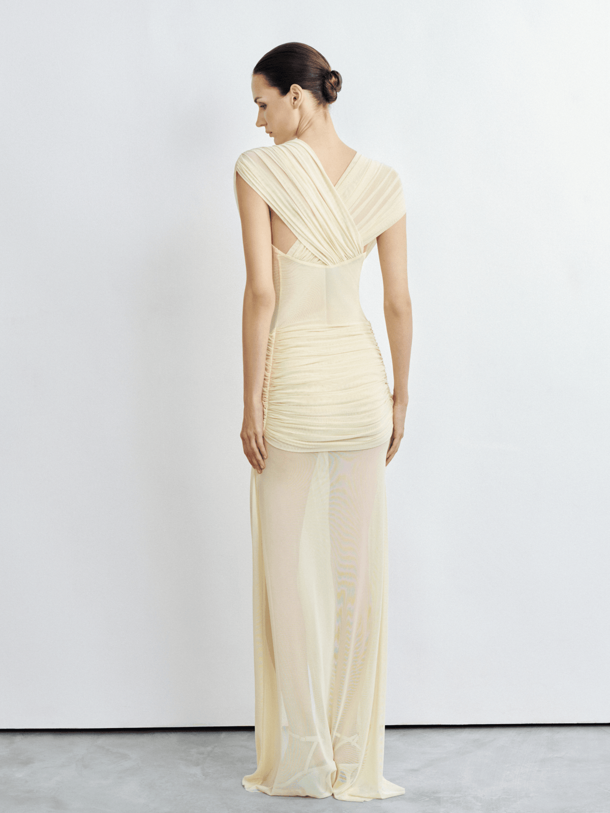 Draped Twist-Front Gown by COCOSIN