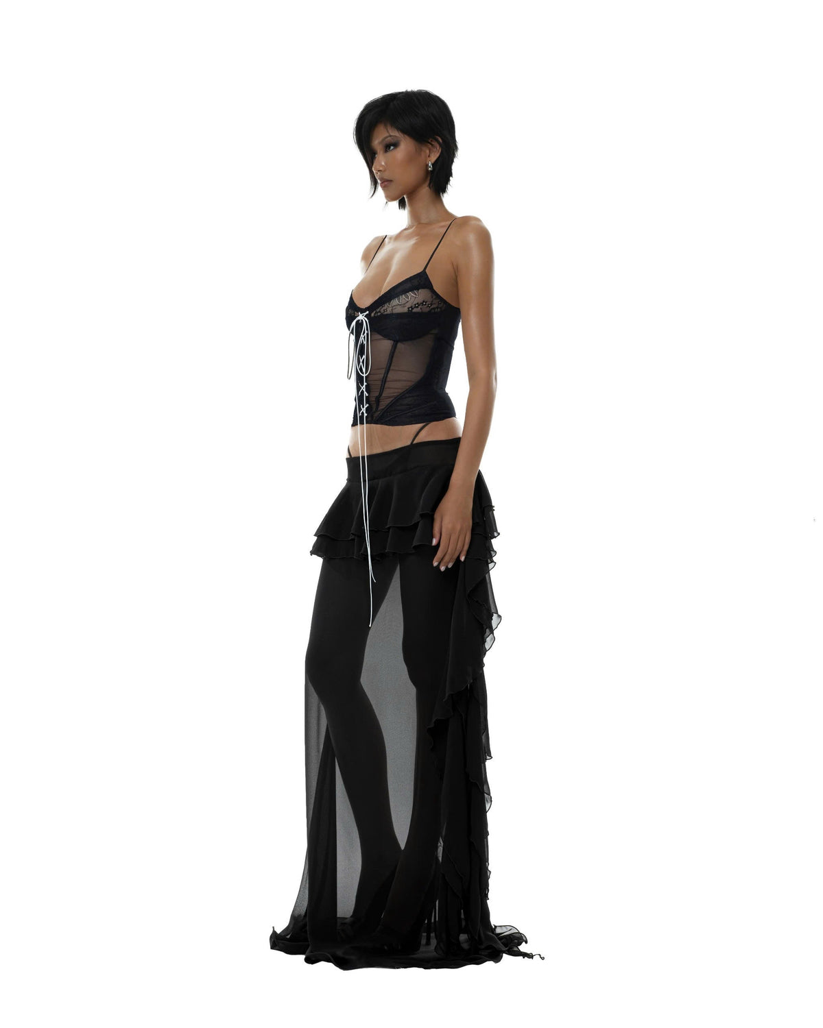 Angelica Top - Black by Huelleyrose