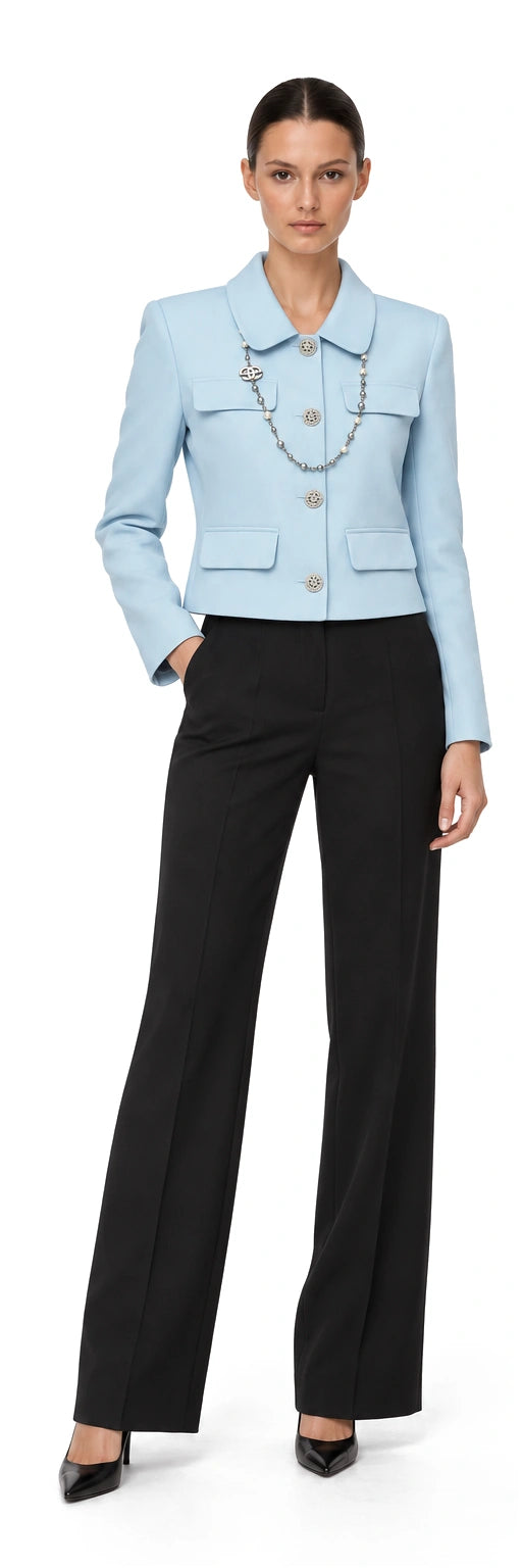 VEST TAFTA XANH ỐP NẮP TÚI