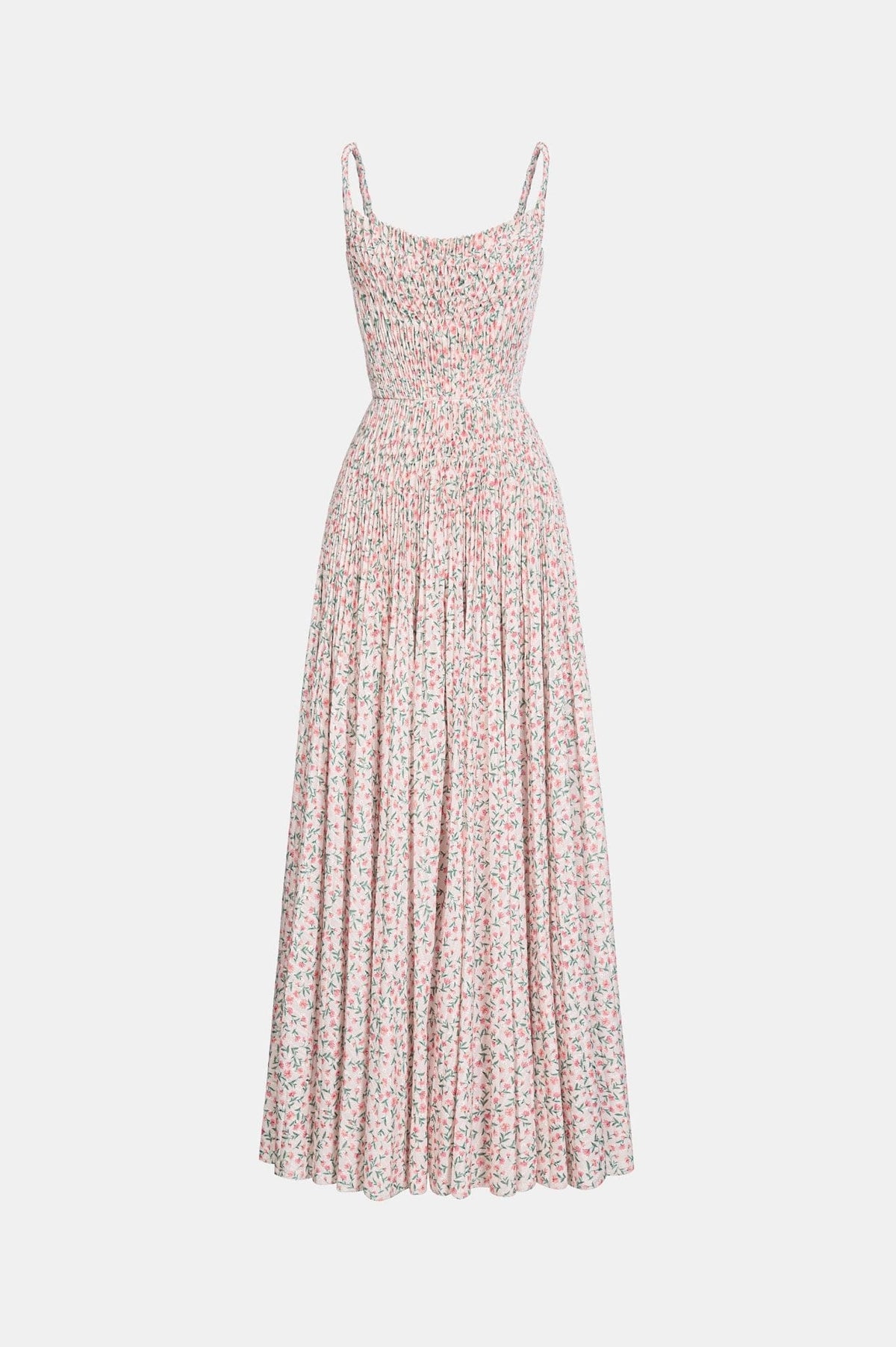 Floral Pleated Midi Dress by Montsand