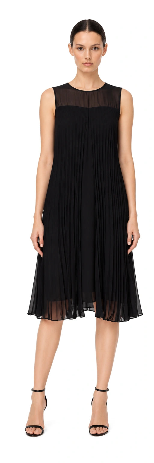 MAXI CHIFFON ĐEN DẬP LY