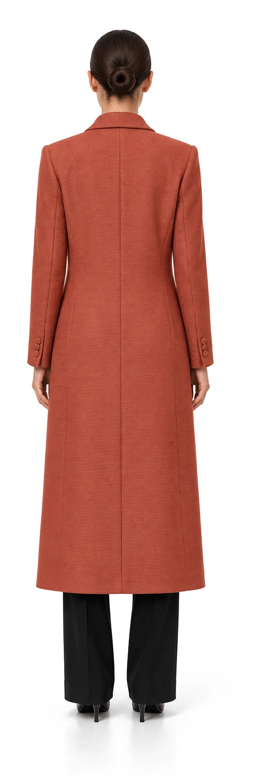 Elise Outerwear — FW2209164OCWOOR, AI-rendered back view; rear details inferred where no source exists
