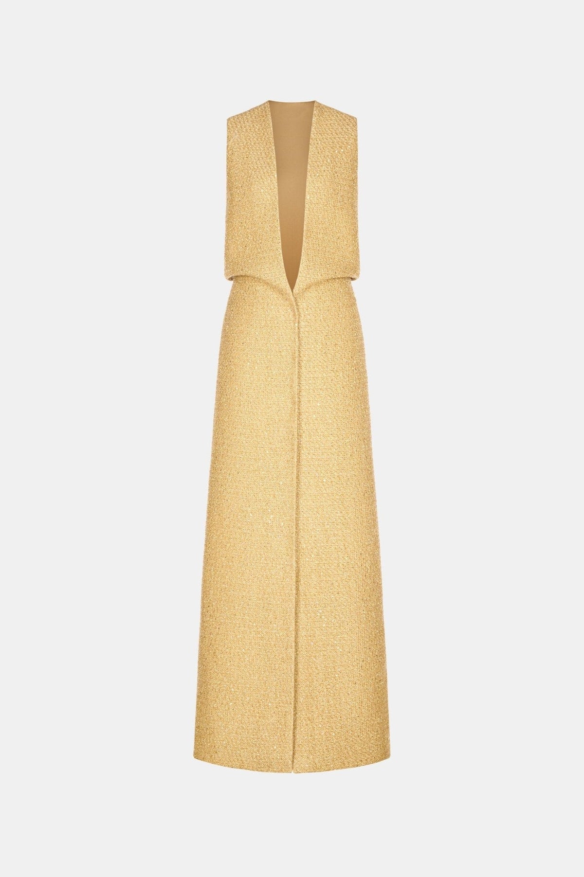Gold Harmonia Tweed Dress by Montsand