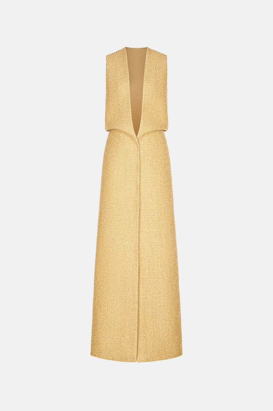 Gold Harmonia Tweed Dress