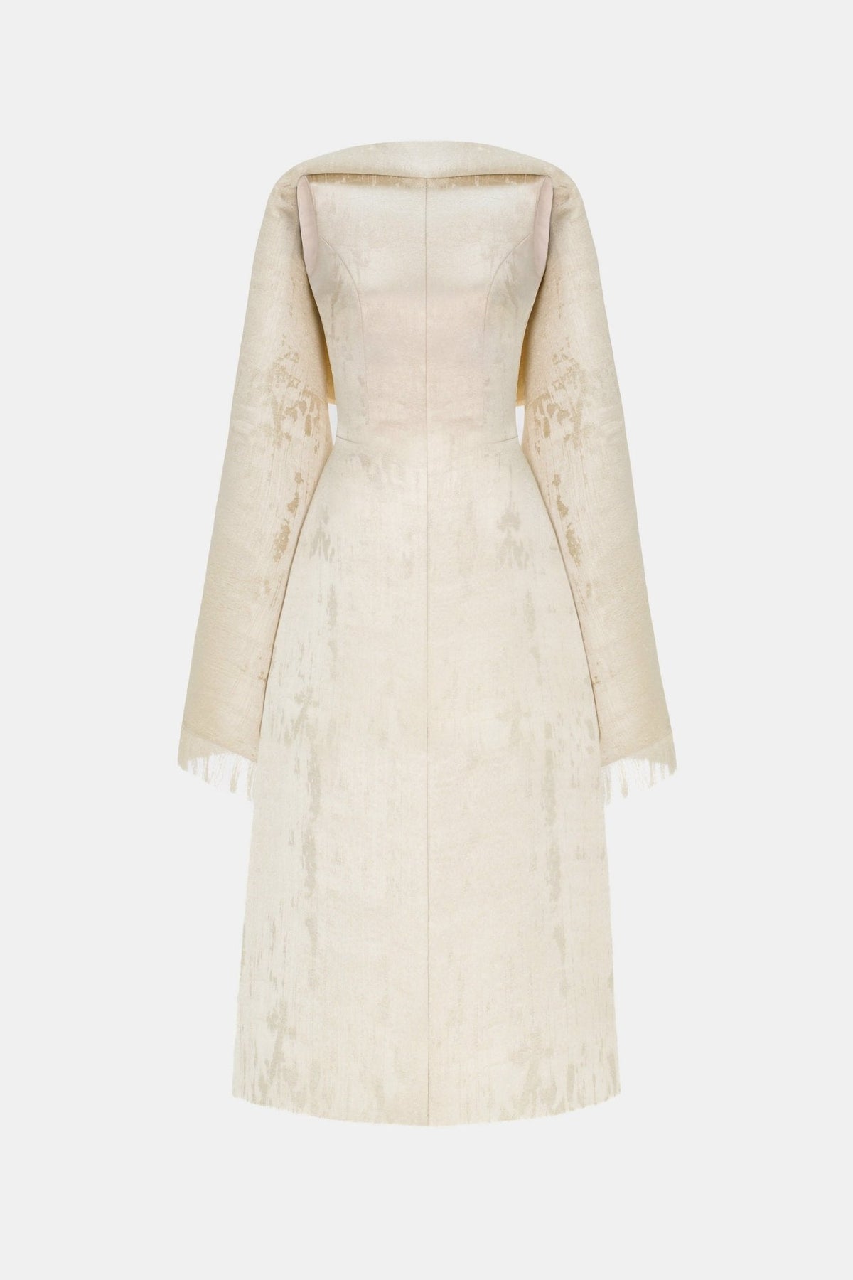 Gold Tailored Scarf Midi Dress by Montsand