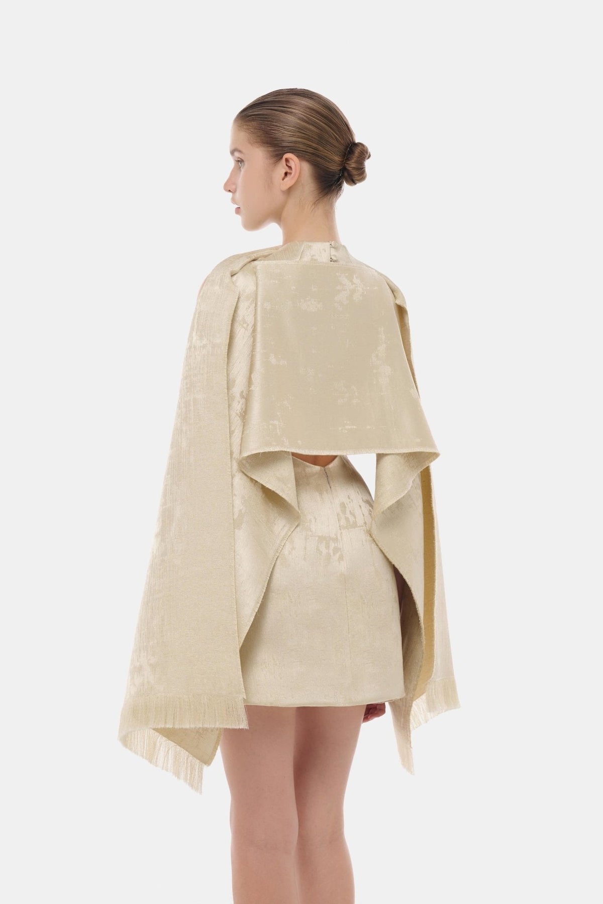 Gold Tailored Scarf Mini Dress by Montsand