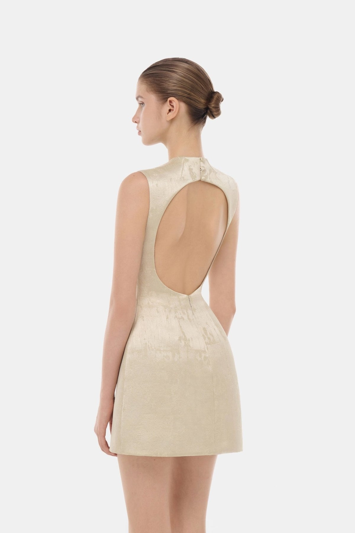 Gold Tailored Scarf Mini Dress by Montsand