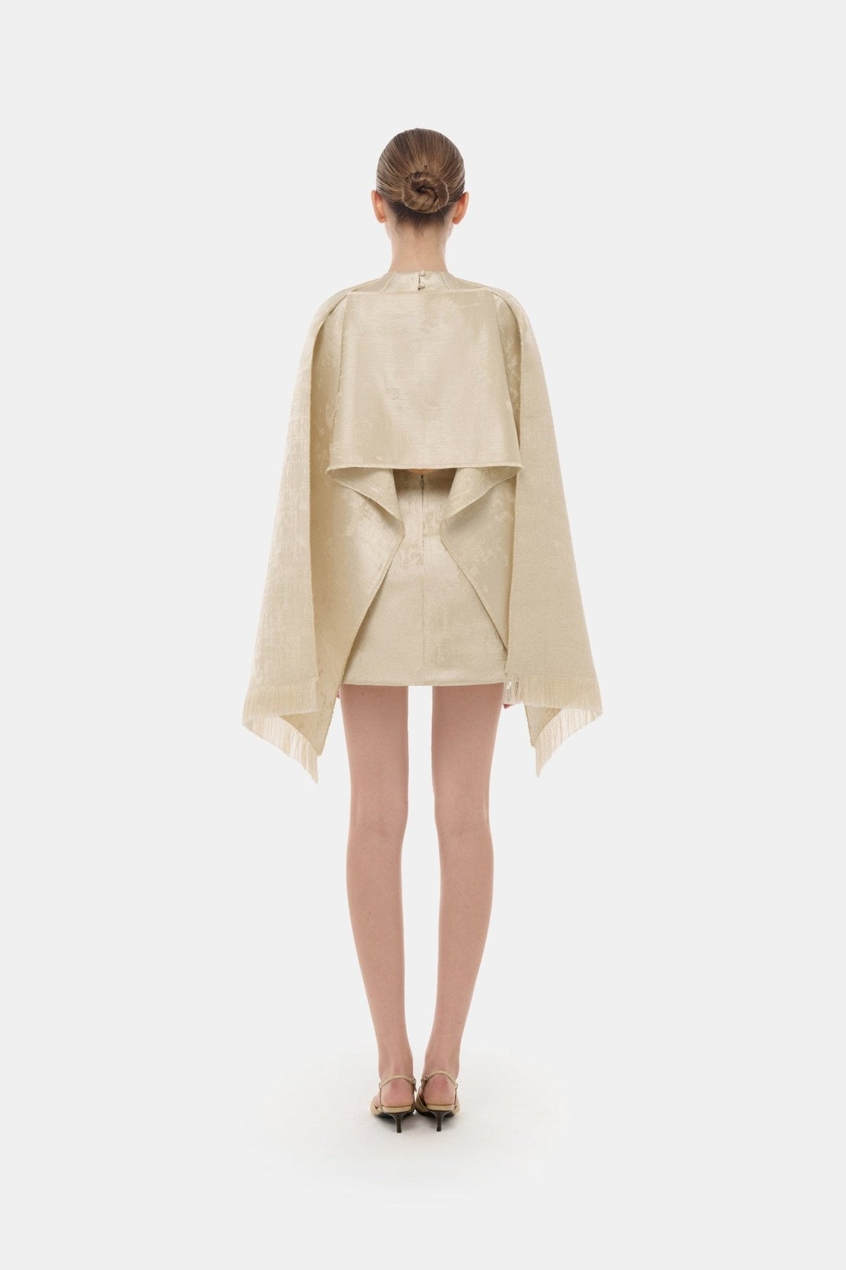 Gold Tailored Scarf Mini Dress by Montsand