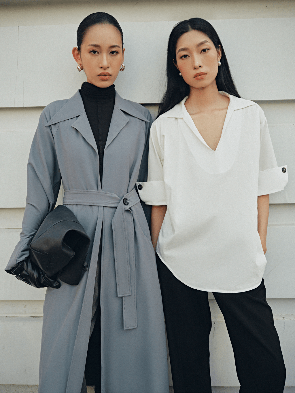 Gray Long Coat Limited by COCOSIN