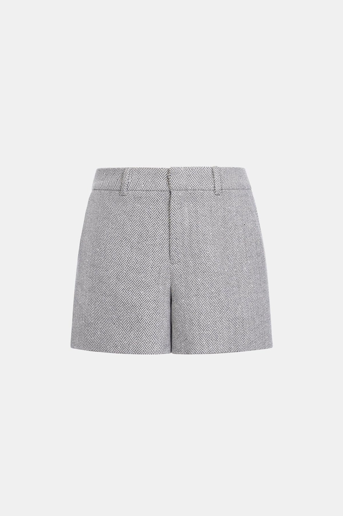 Grey Herringbone Shorts by Montsand