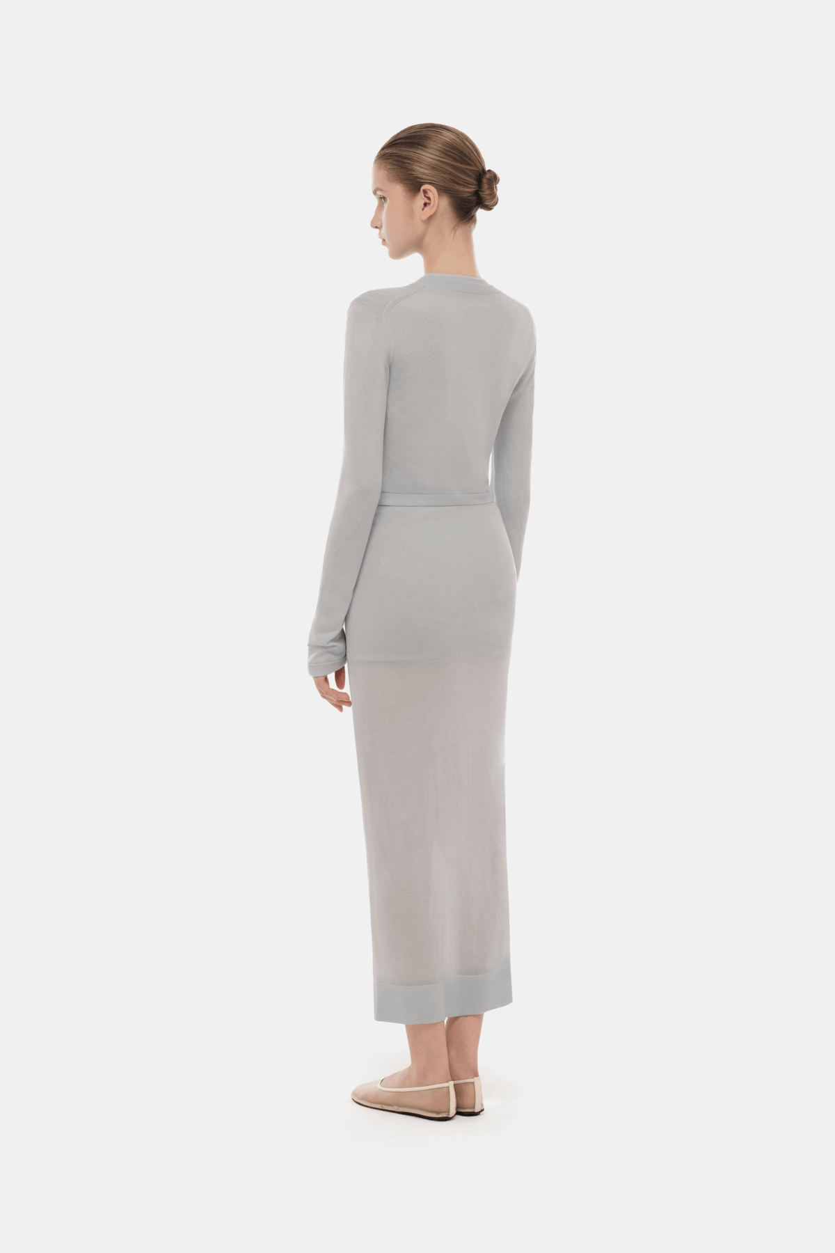 Grey Long Sleeve Top by Montsand
