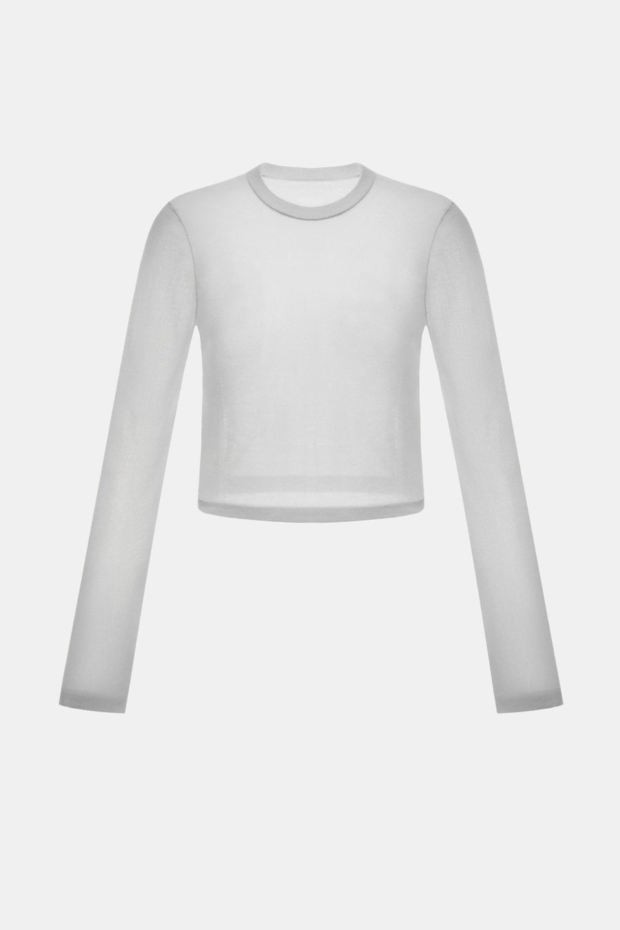 Grey Long Sleeve Top