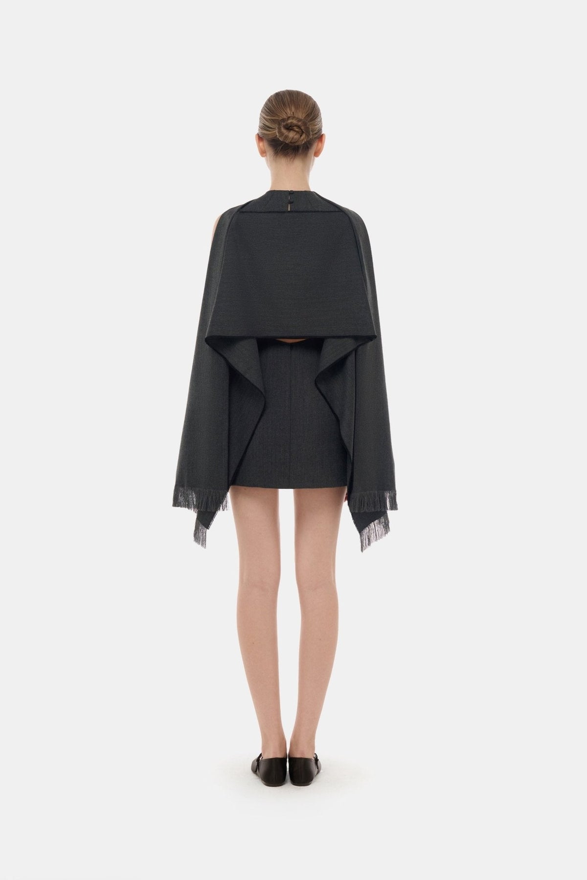 Grey Tailored Scarf Mini Dress by Montsand