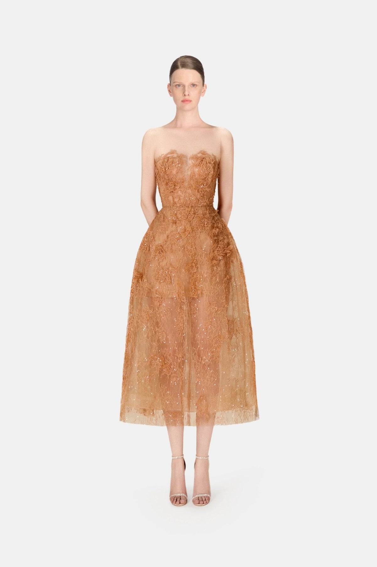 Honey Beaded Lace Dress by Montsand