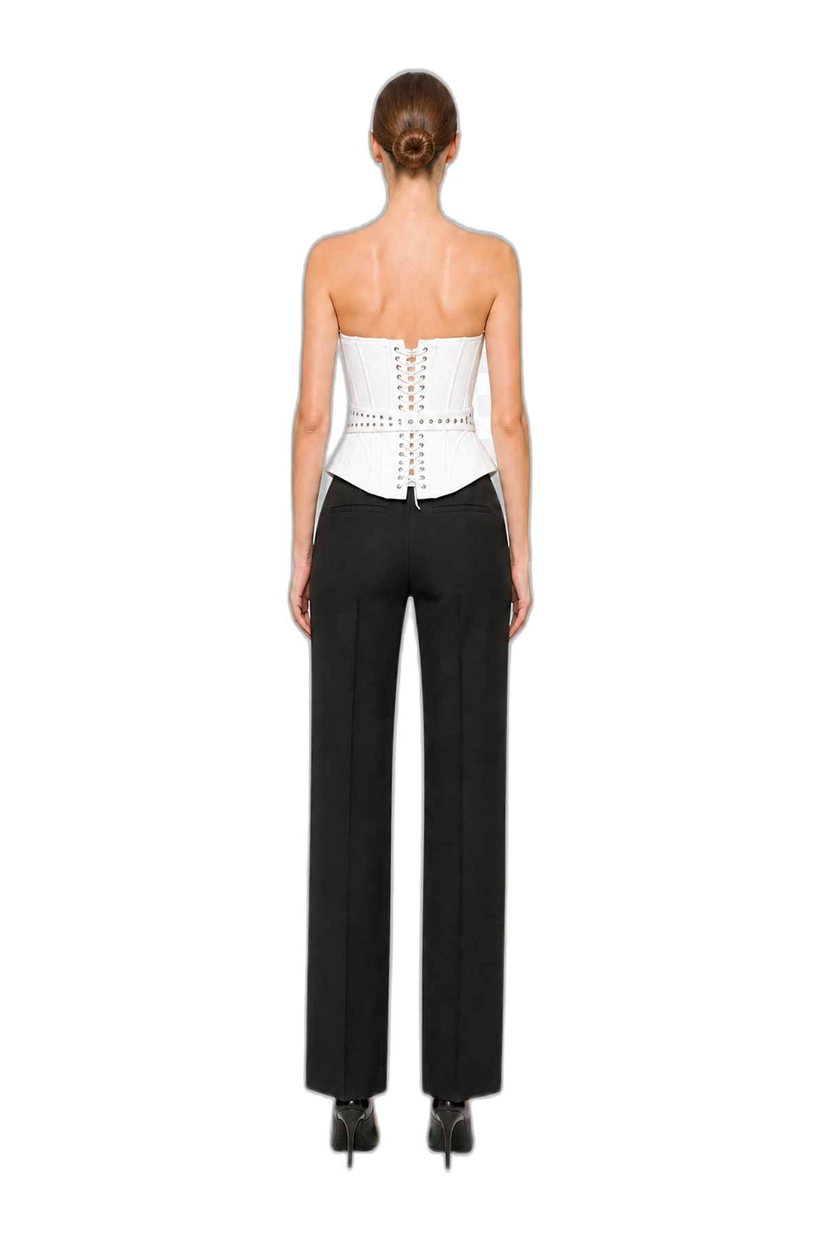 ATHENA CORSET (WHITE), back view